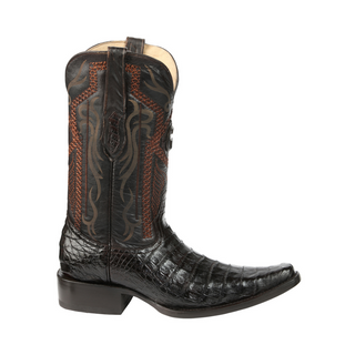 El General Men's Exotic Caiman Belly Cowboy Boots - Brown