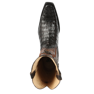 El General Men's Exotic Caiman Belly Cowboy Boots - Brown