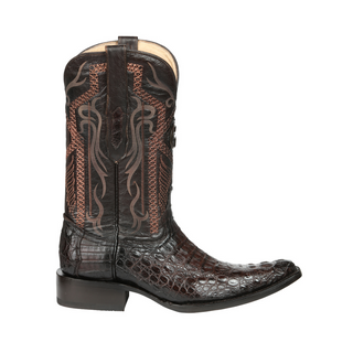 El General Men's Exotic Caiman Nuca Cowboy Boots - Brown