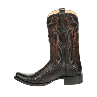 El General Men's Exotic Caiman Belly Cowboy Boots - Brown
