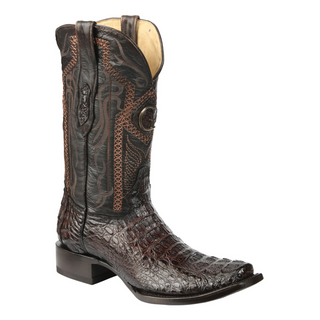 El General Men's Exotic Caiman Nuca Cowboy Boots - Brown