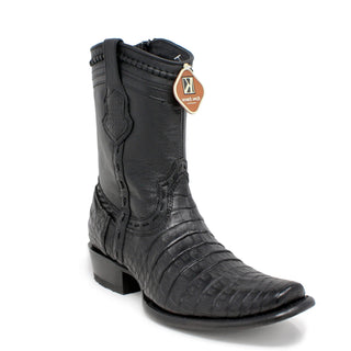 King Exotic Dubai Caiman Belly Cowboy Boot - Black