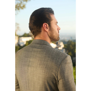 Platini Men's Modern Fit Blazer - Grey