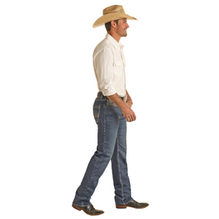 Rock & Roll Denim Revolver Medium Vintage Slim Straight Jeans