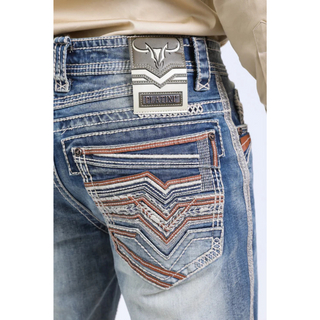 Platini Holt Men's Blue Slim Boot Cut Jeans