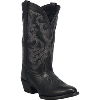 Laredo Women's Maddie Wide Calf Western Boot Oval Toe - Black