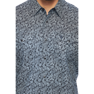 Rodeo Men's Western Print Long Sleeve