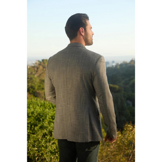 Platini Men's Modern Fit Blazer - Grey