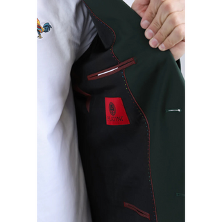 Platini Men's Modern Fit Blazer - Forest Green
