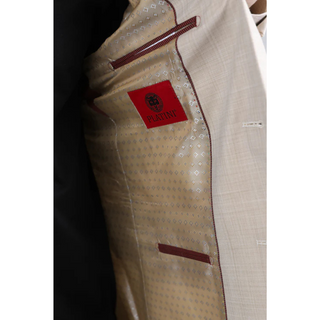 Platini Men's Modern Fit Blazer - Beige