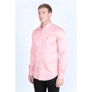 Platini Men's Modern Fit Pink Dress Shirt