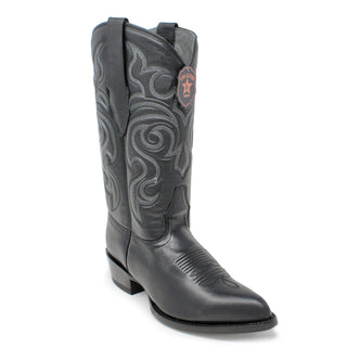 Los Altos Goat J Toe Cowboy Boot - Black