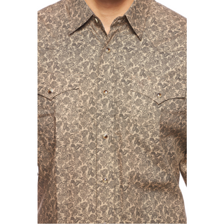 Rodeo Men's Western Print Long Sleeve