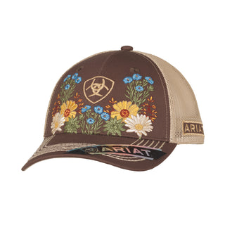 Ariat Ladies Brown Vintage Flower Cap