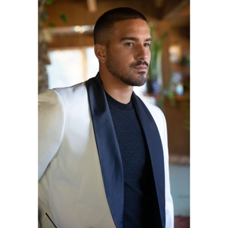 men's tuxedo jacket and matching double-breasted vest