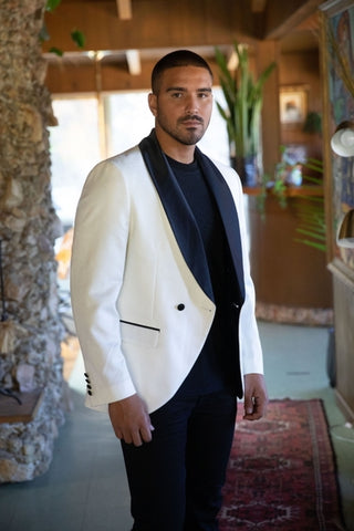 men's tuxedo jacket and matching double-breasted vest