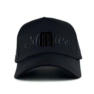 Black Mexico M Hat by Forty Five featuring raised M logo and embroidered Mexico text.