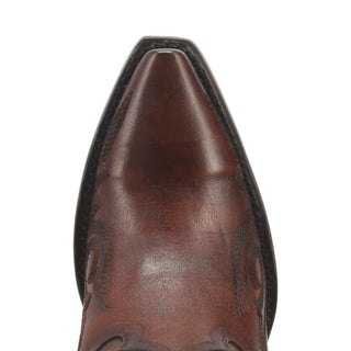 Dan Post Women's Seductress Leather Snip Toe Fashion Boot - Chestnut