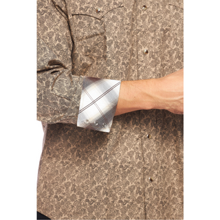 Rodeo Men's Western Print Long Sleeve