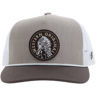 "Quanah" Hooey Hat Tan/White with Brown/White Circle Patch