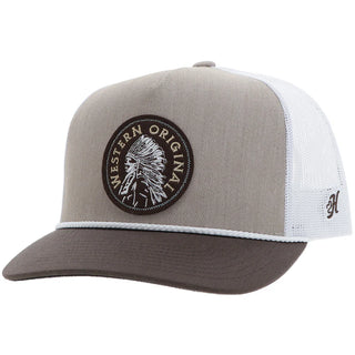 "Quanah" Hooey Hat Tan/White with Brown/White Circle Patch