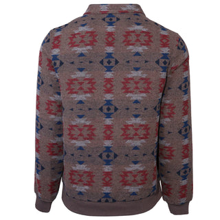 Hooey Bomber Jacket Tan/Red w/ Aztec