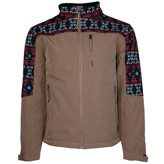 Hooey Softshell Jacket Tan/Aztec