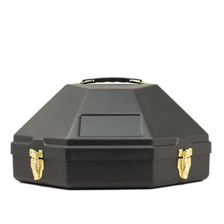 Hard Plastic Black Hat Carrier with Flip Latch Closure