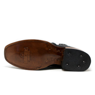 Ranchers Black Petatillo Rodeo Toe Ankle Boot