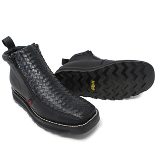 Artillero Men's Petatillo Double Zipper Ankle Boot- Black