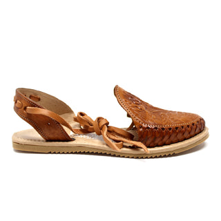 "Flor" Women's Lace-Up Huaraches- Honey