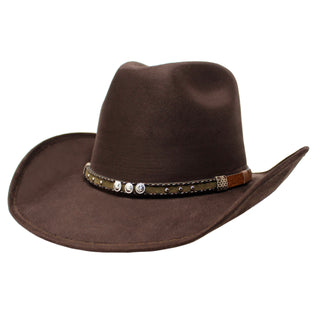 Charlie Vaquero Moksman Suede Hat - Café