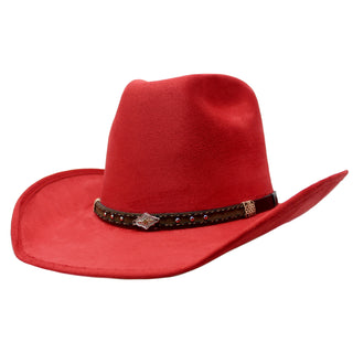 Charlie Vaquero Moksman Suede Hat - Red