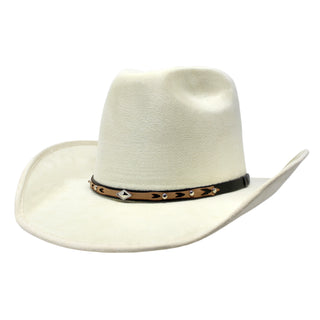 Charlie Vaquero Moksman Suede Hat - Hueso