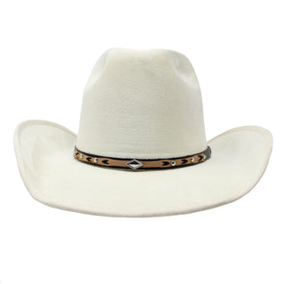Charlie Vaquero Moksman Suede Hat - Hueso