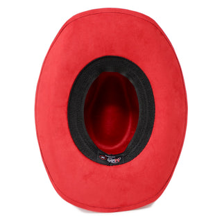 Charlie Vaquero Moksman Suede Hat - Red
