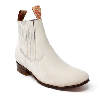 Artillero Tejano Botin Charro Ankle Boot- Hueso