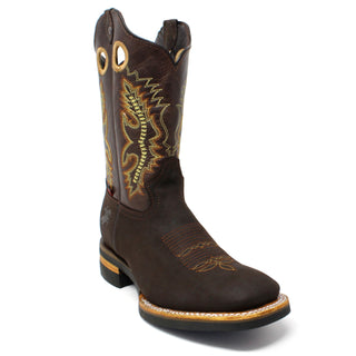 Artillero Square Toe Cowboy Boot- Brown