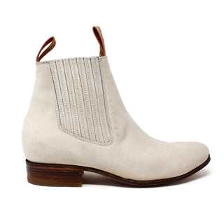 Artillero Tejano Botin Charro Ankle Boot- Hueso