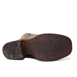 Artillero Grizzly Square Toe Cowboy Boot- Brown