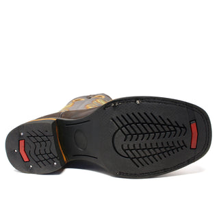 Artillero Square Toe Cowboy Boot- Brown