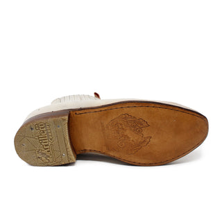 Artillero Tejano Botin Charro Ankle Boot- Hueso