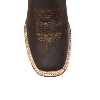 Artillero Square Toe Cowboy Boot- Brown