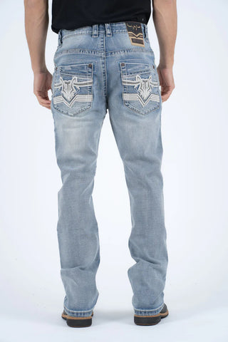 Platini Holt Men's Light Blue Slim Fit Jeans