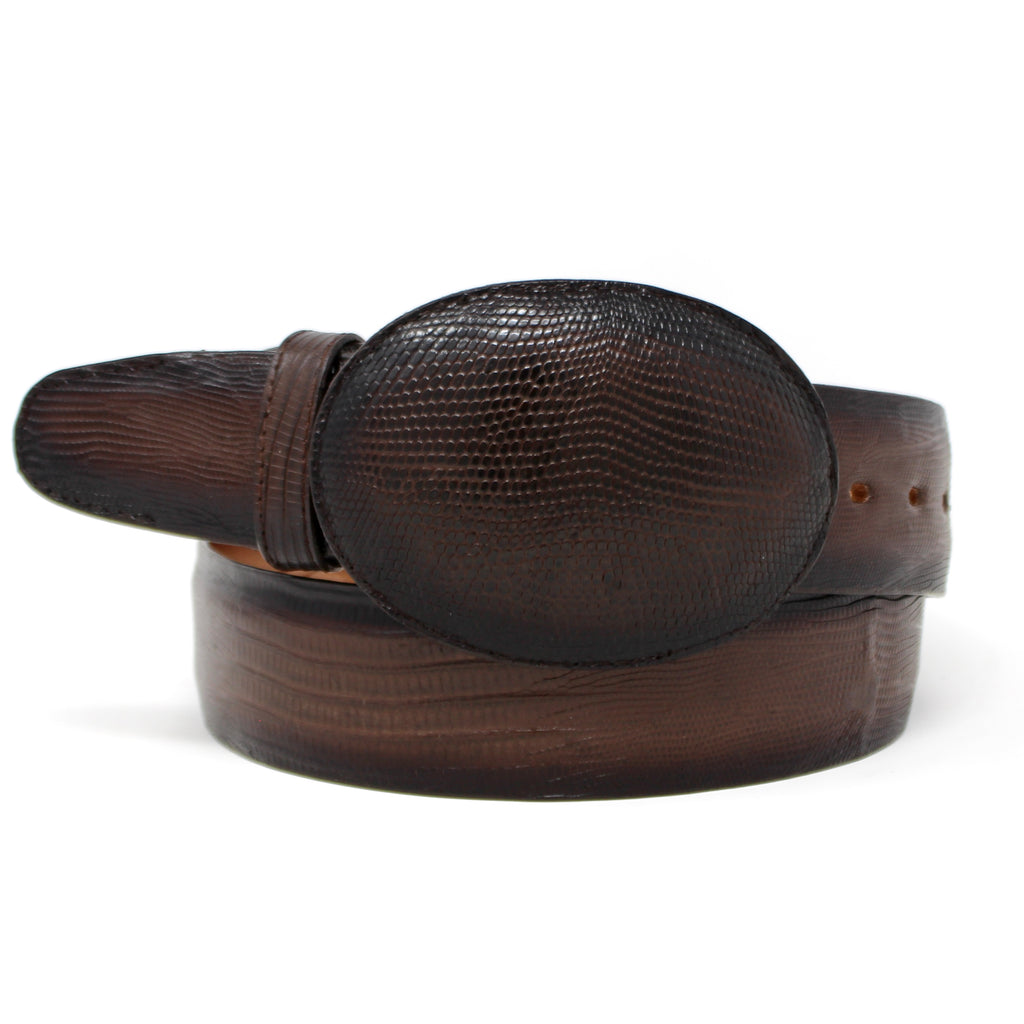 Los Altos Cognac Genuine Basket Weave Eel w/ Teju Belt main image 1