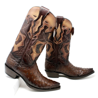 Los Altos Ostrich Snip Toe Cowboy Boot