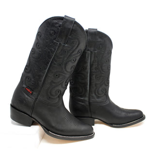 Artillero Traditional Cowboy Boot with white stitching