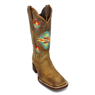Artillero Azteca Square Toe Cowgirl Boot