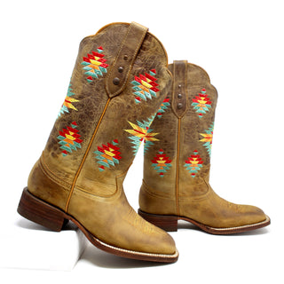 Artillero Azteca Square Toe Cowgirl Boot