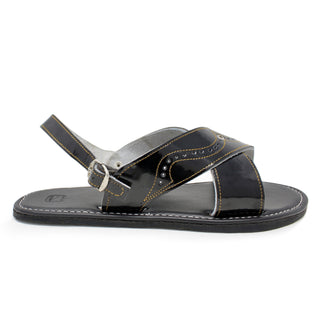 "Hernando" Men's Cruzado Huaraches - Black